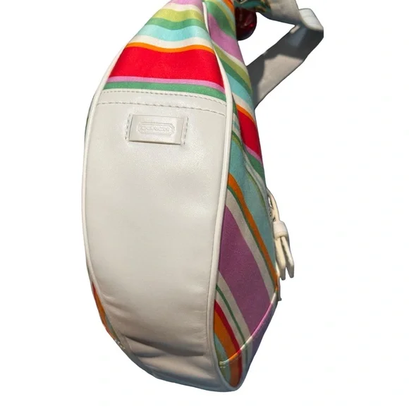 Y2K Coach Striped Large Hobo Bag - Picture 10 of 11